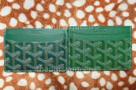 goyard real vs fake wallet|real goyard wallet identification.